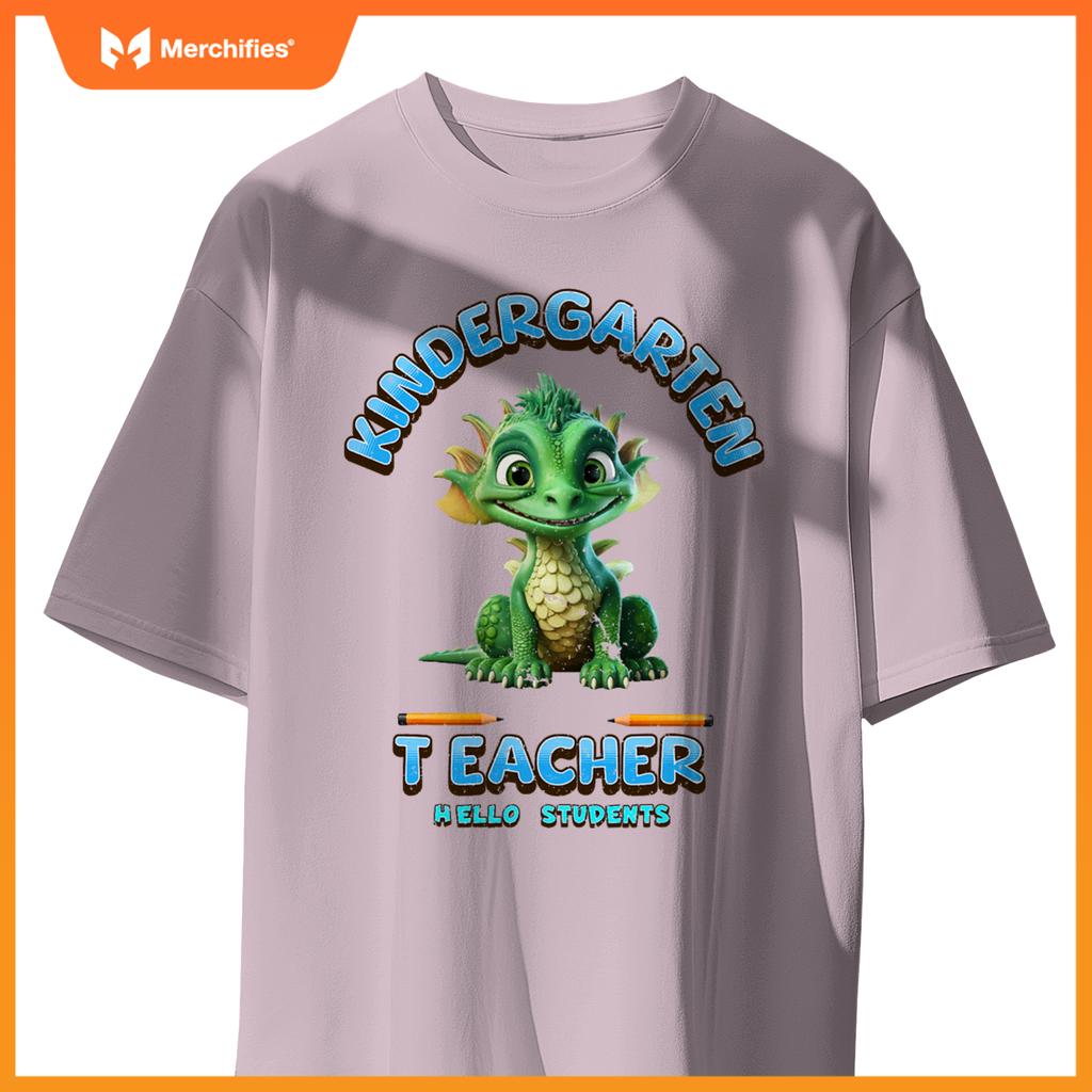 Kindergarten teacher students back to school baby dragon