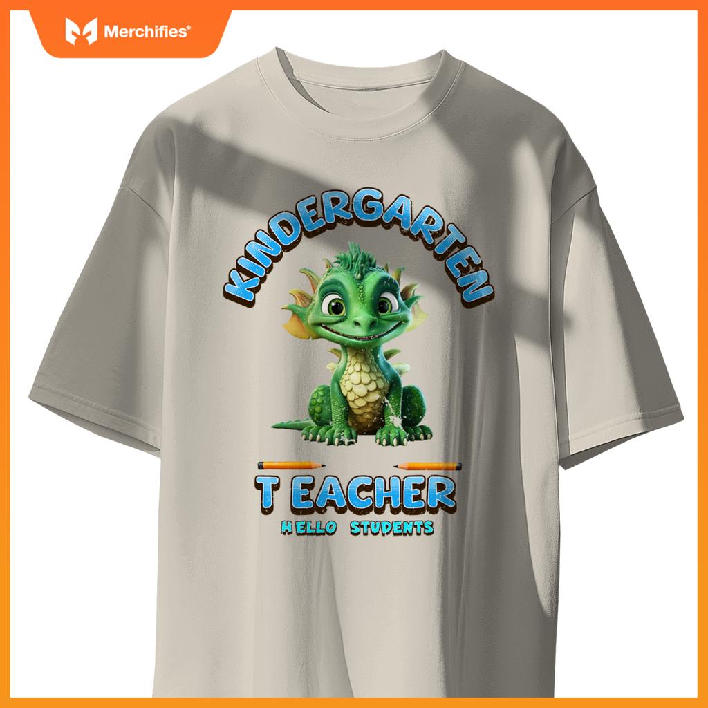 Kindergarten teacher students back to school baby dragon