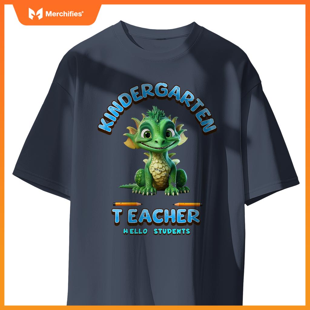 Kindergarten teacher students back to school baby dragon