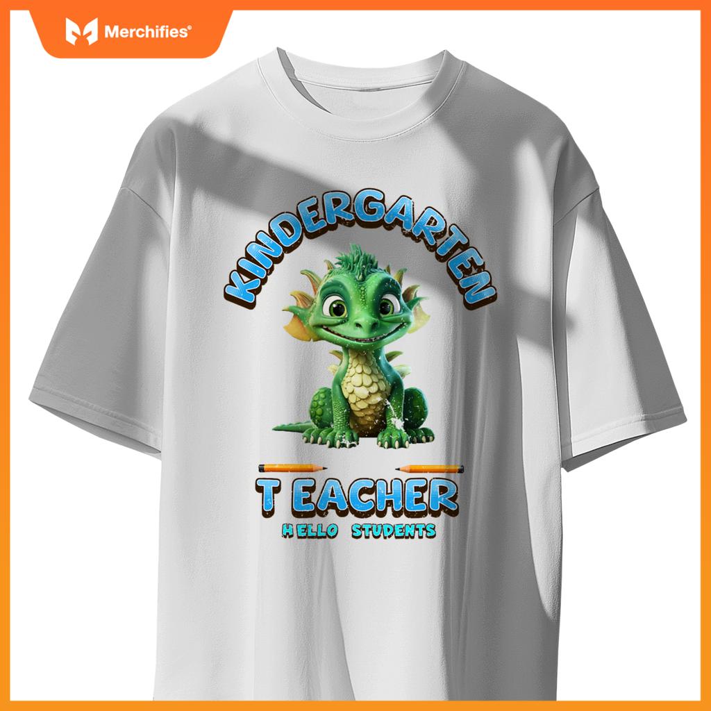 Kindergarten teacher students back to school baby dragon