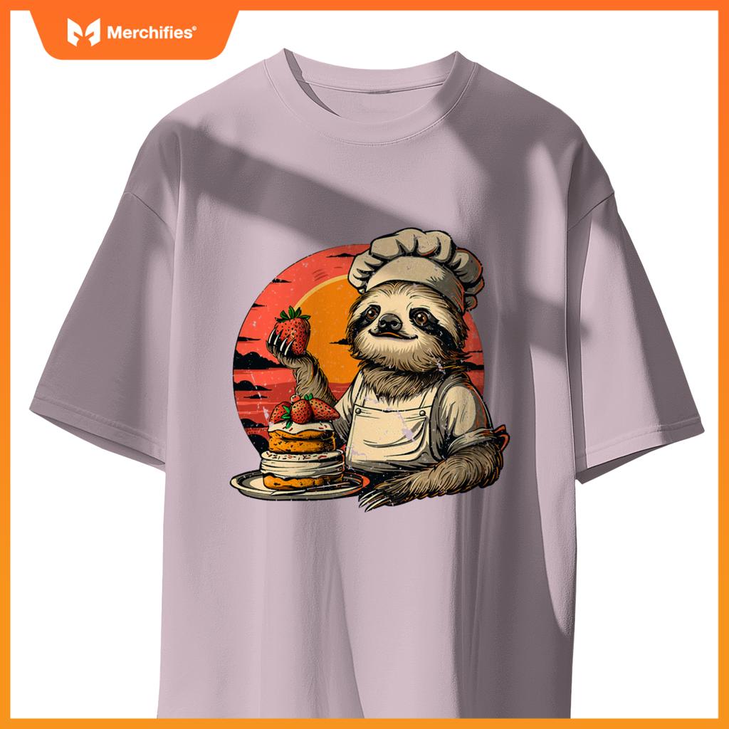 Lazy Sloth Pastry Chef T-Shirt