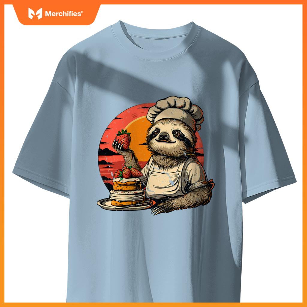 Lazy Sloth Pastry Chef T-Shirt