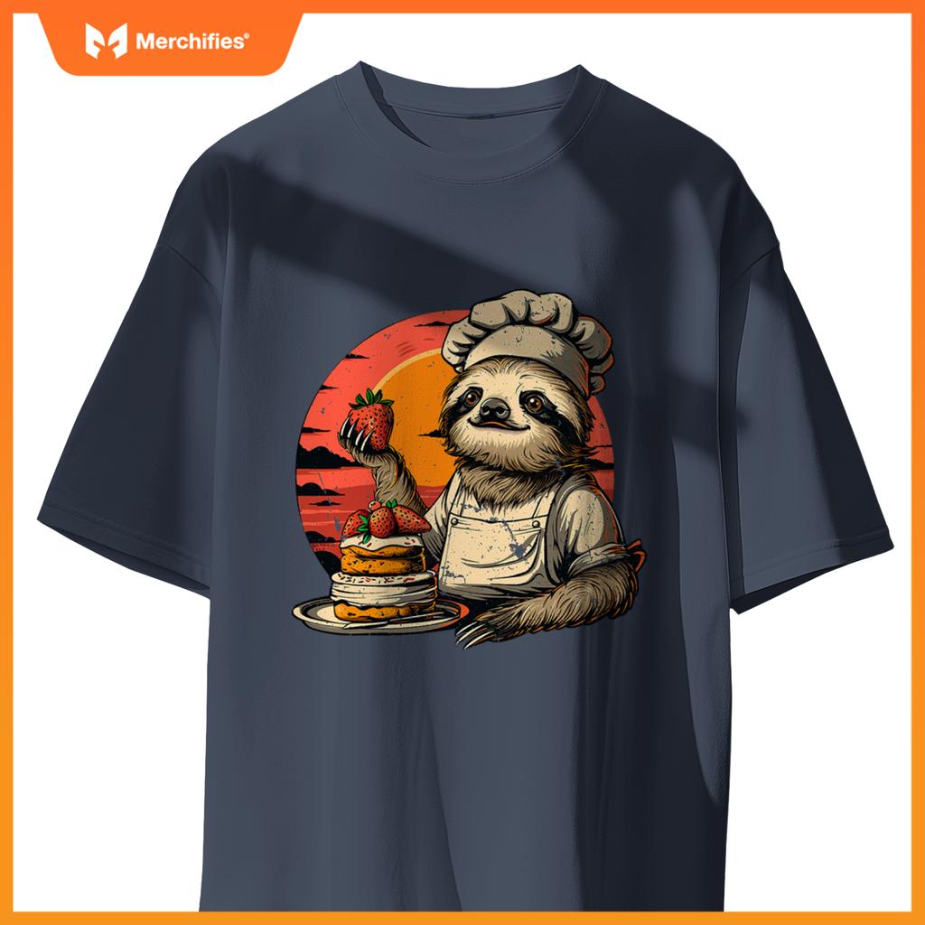 Lazy Sloth Pastry Chef T-Shirt