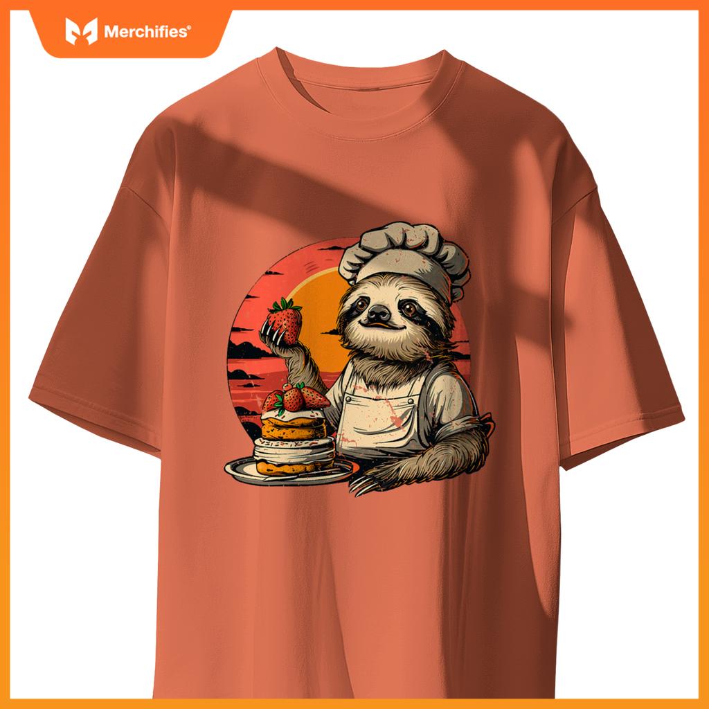 Lazy Sloth Pastry Chef T-Shirt