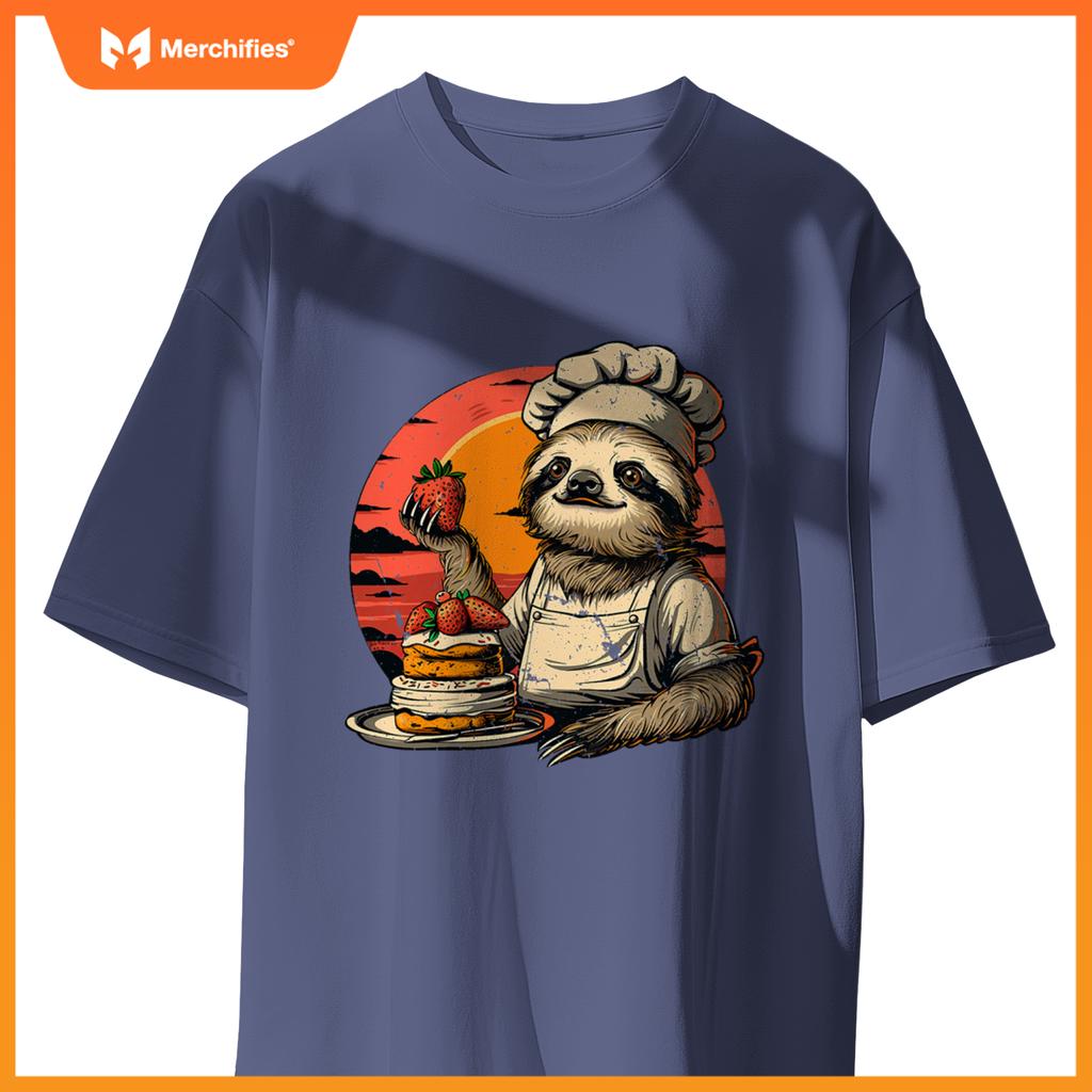 Lazy Sloth Pastry Chef T-Shirt