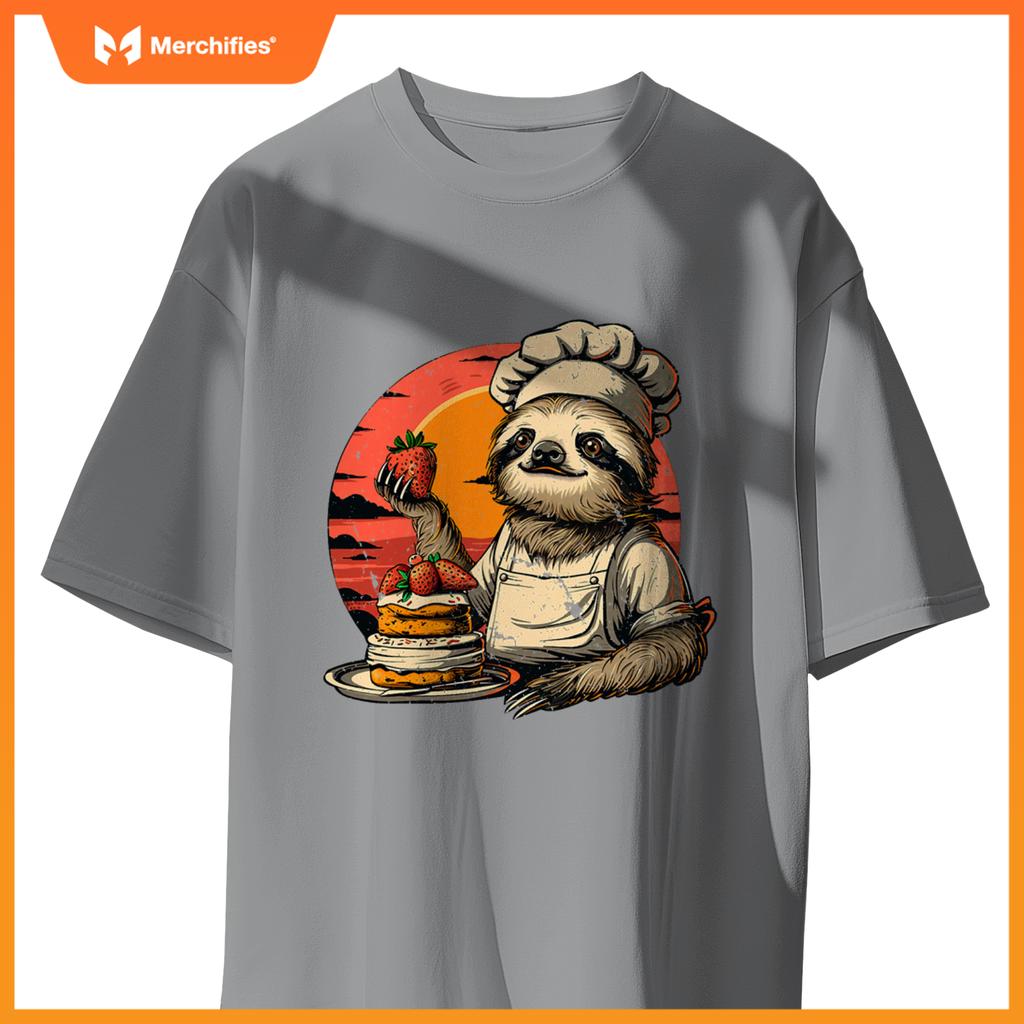 Lazy Sloth Pastry Chef T-Shirt