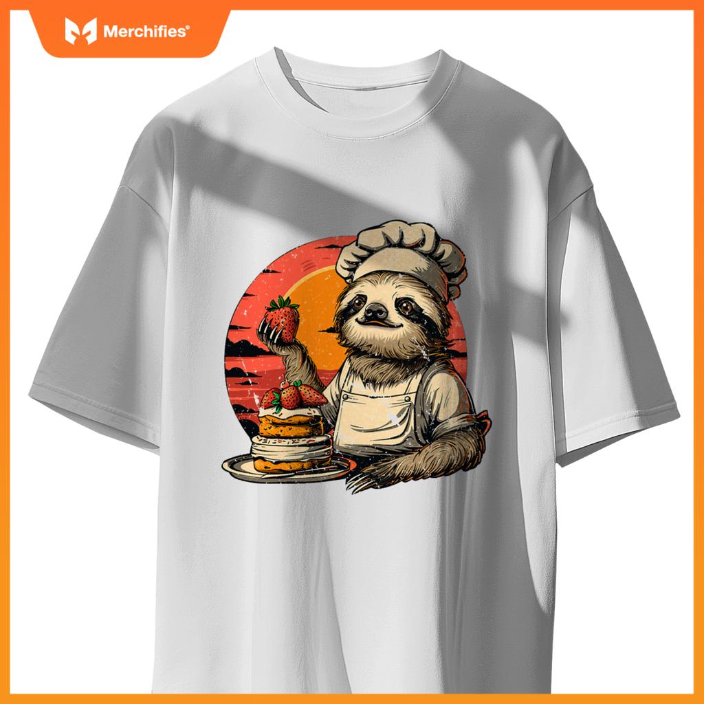 Lazy Sloth Pastry Chef T-Shirt