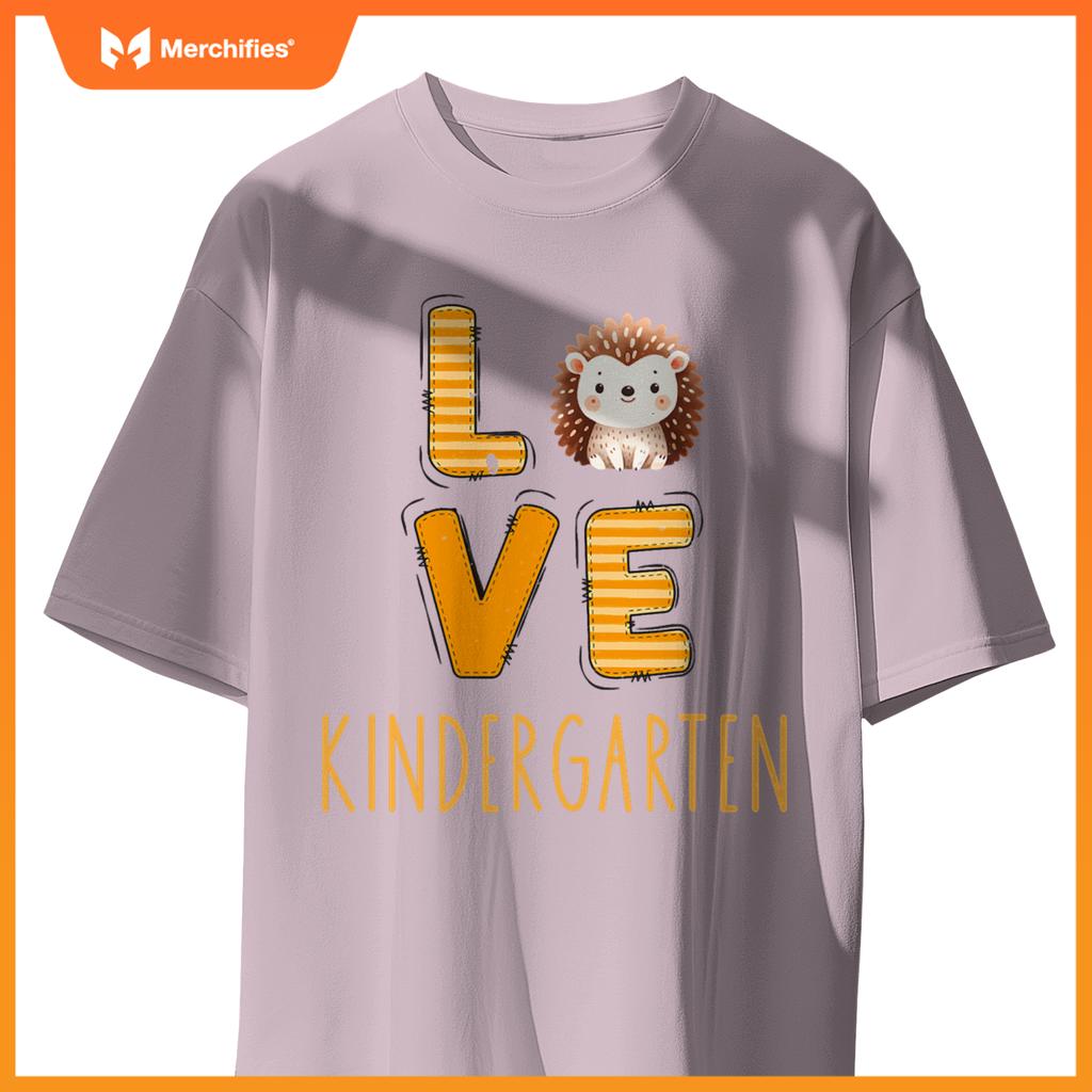 Love kindergarten back to school hedgehog kinder teacher