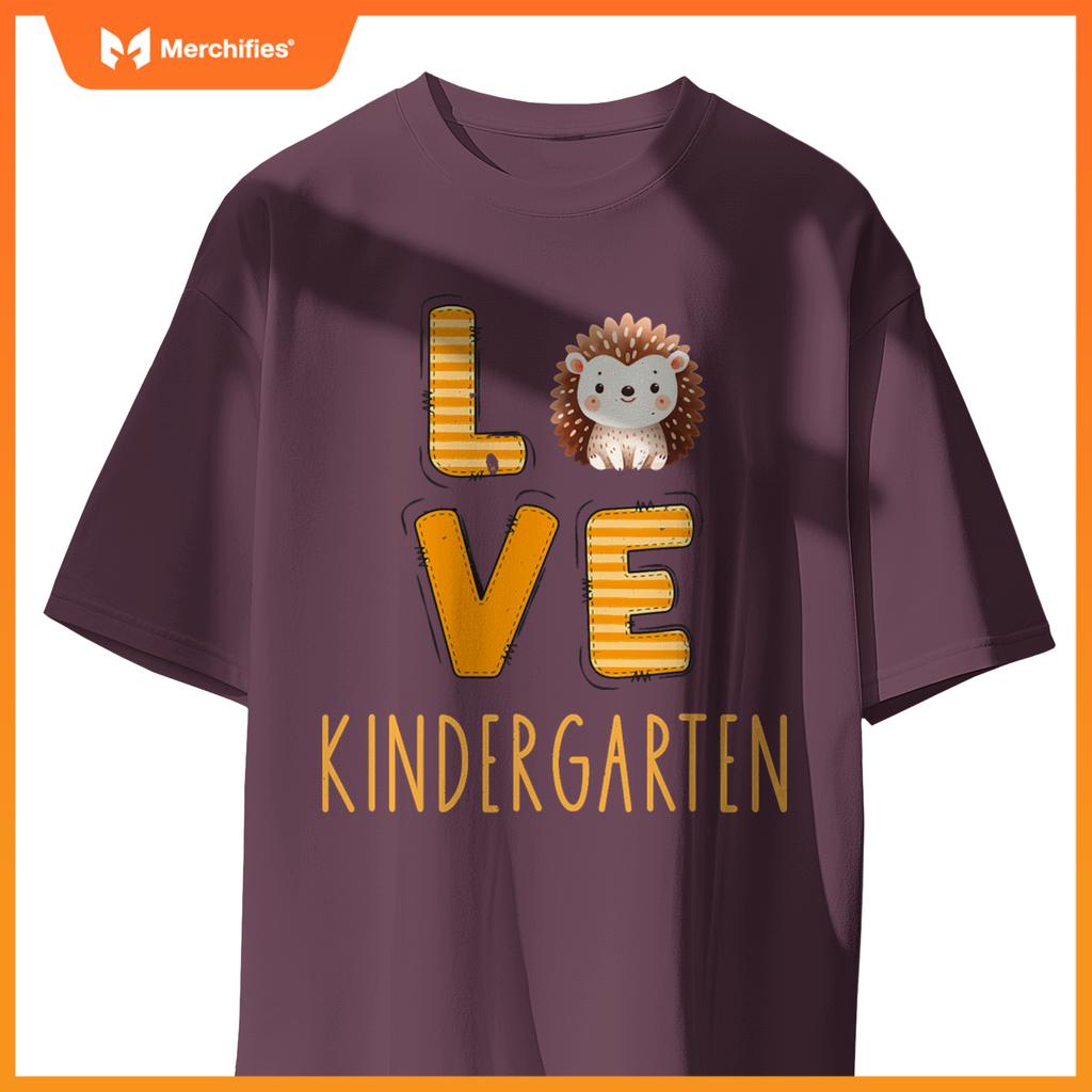 Love kindergarten back to school hedgehog kinder teacher