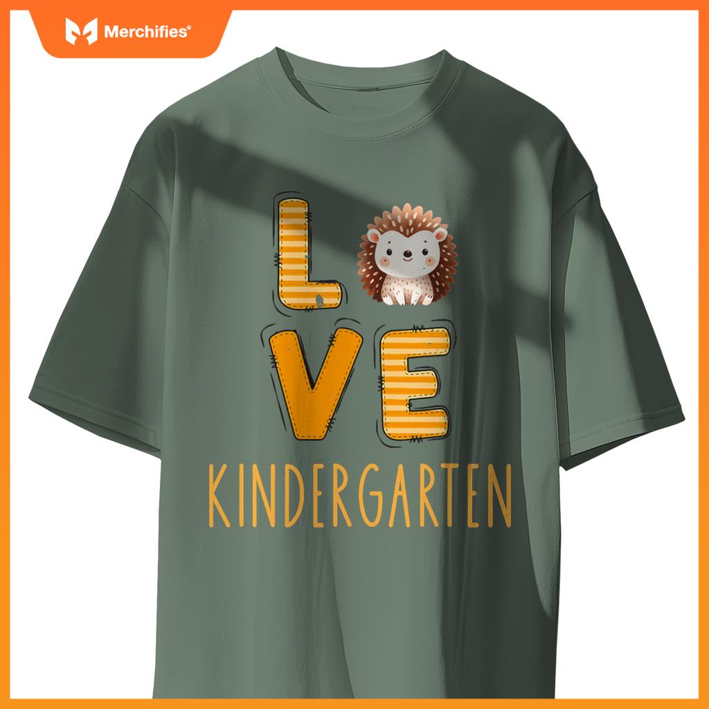 Love kindergarten back to school hedgehog kinder teacher