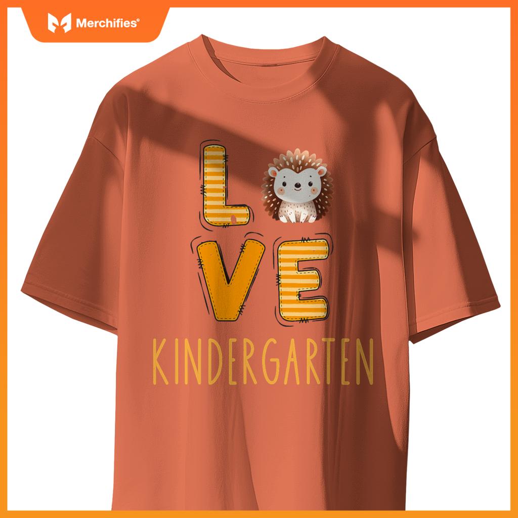Love kindergarten back to school hedgehog kinder teacher