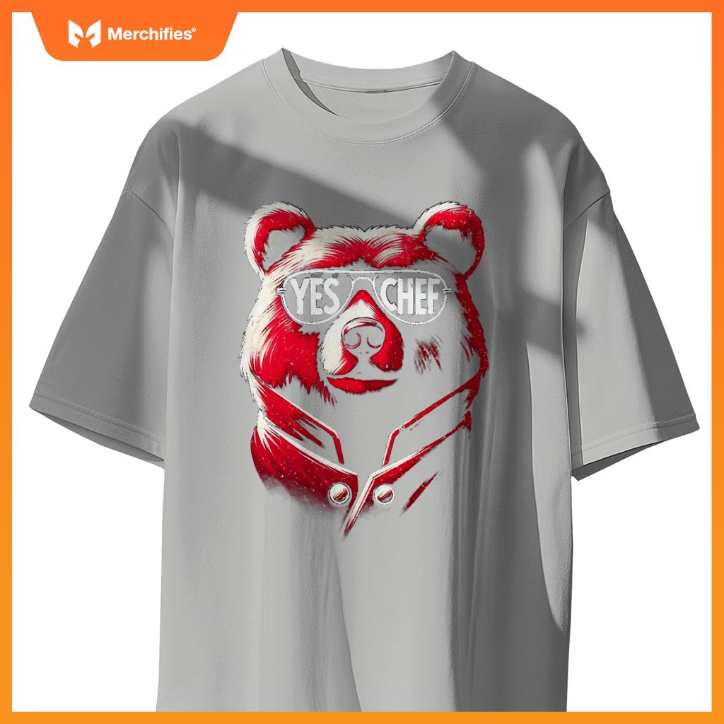 M367 Yes,  Chef Kitchen Bear T-Shirt
