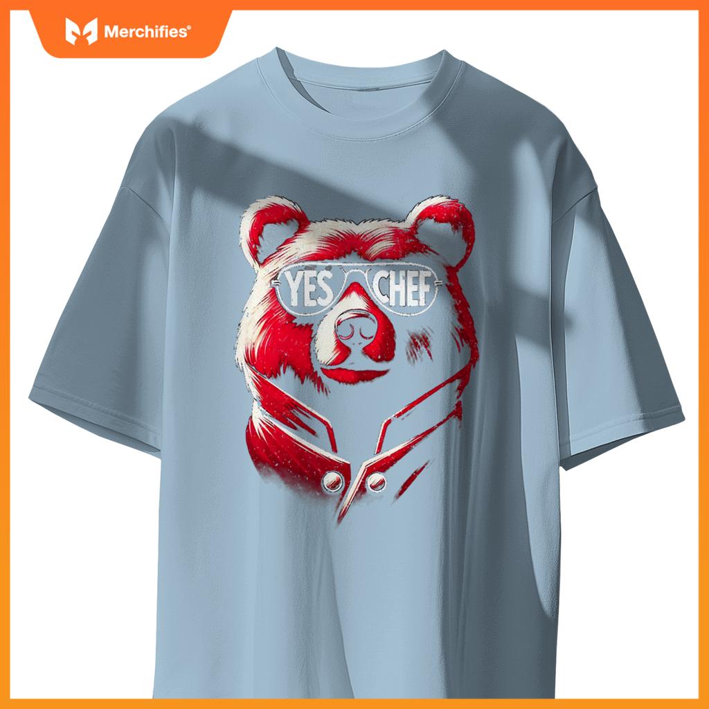 M367 Yes,  Chef Kitchen Bear T-Shirt