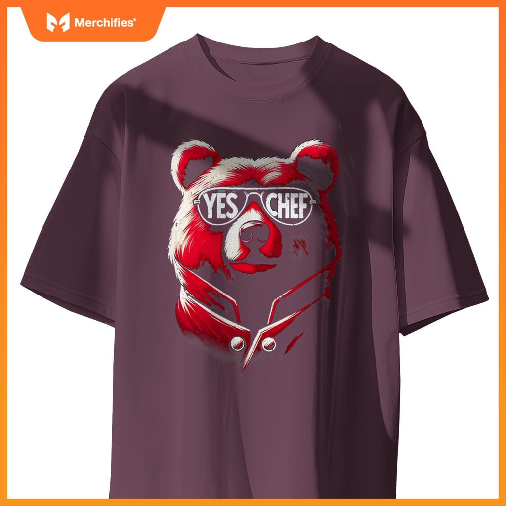 M367 Yes,  Chef Kitchen Bear T-Shirt