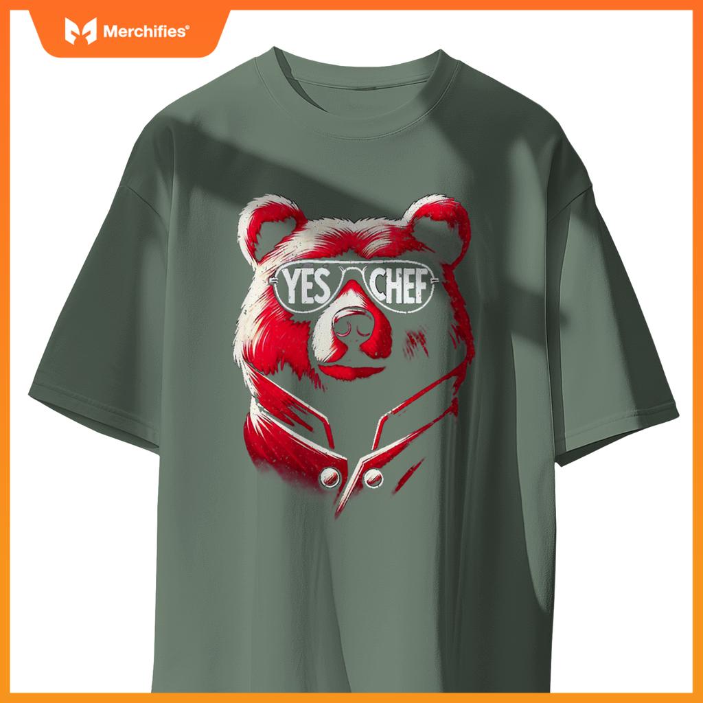 M367 Yes,  Chef Kitchen Bear T-Shirt