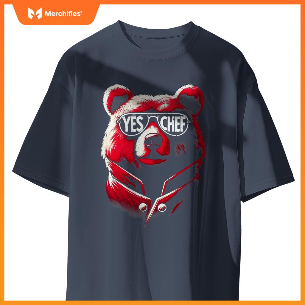 M367 Yes,  Chef Kitchen Bear T-Shirt