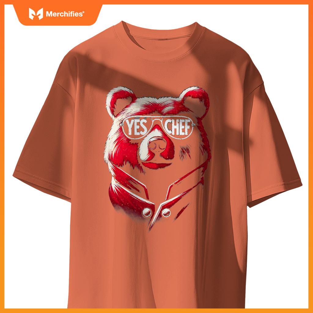 M367 Yes,  Chef Kitchen Bear T-Shirt
