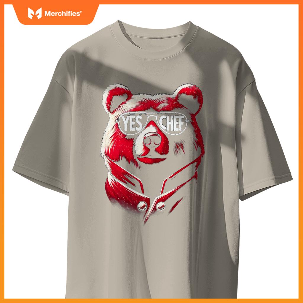 M367 Yes,  Chef Kitchen Bear T-Shirt