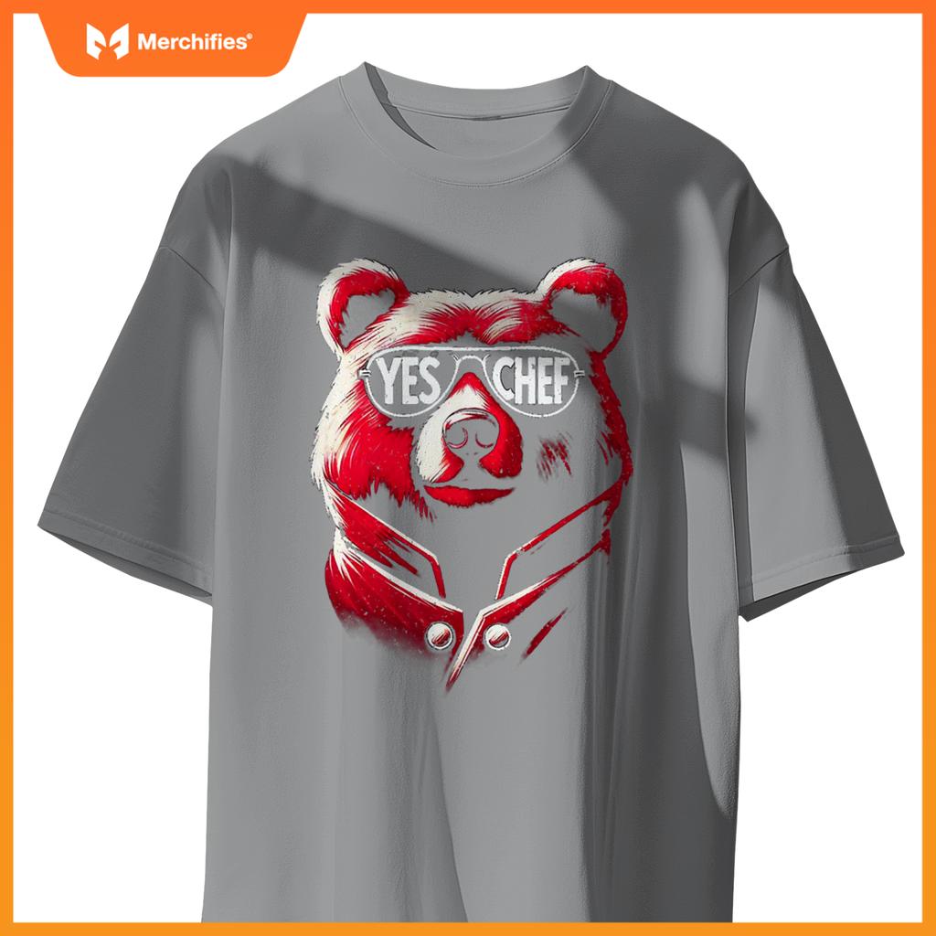 M367 Yes,  Chef Kitchen Bear T-Shirt