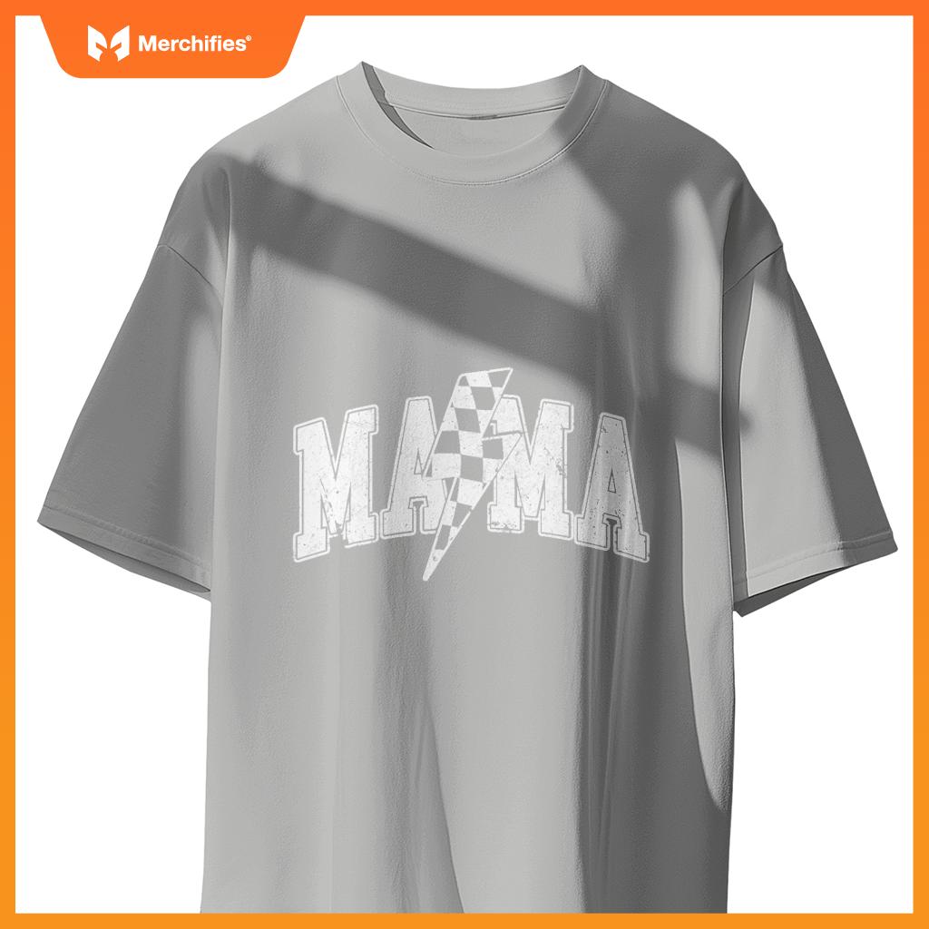 Mama Racing Car Family Matching Birthday Party Mors Day T-Shirt