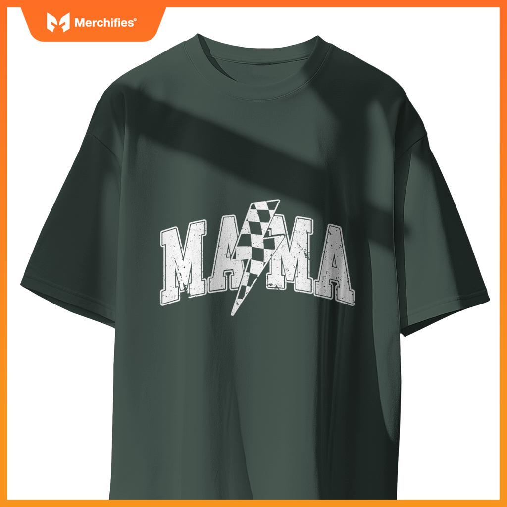 Mama Racing Car Family Matching Birthday Party Mors Day T-Shirt
