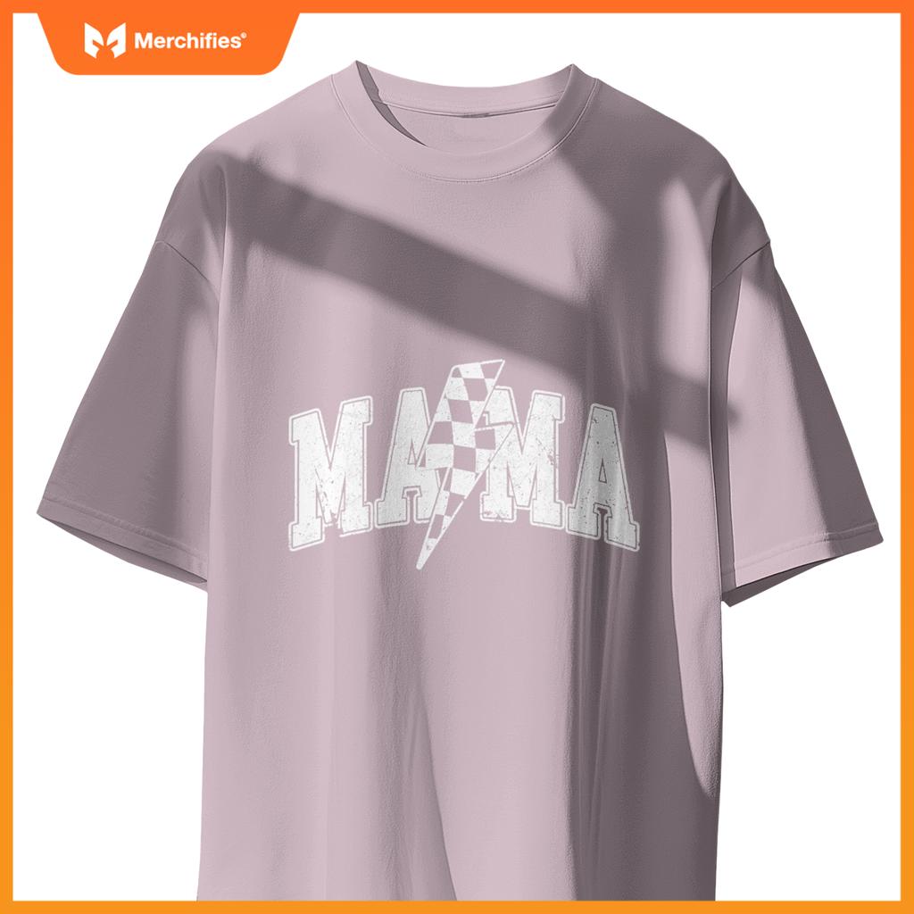 Mama Racing Car Family Matching Birthday Party Mors Day T-Shirt