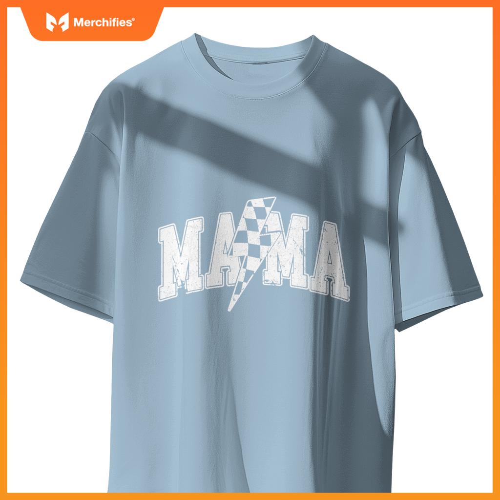 Mama Racing Car Family Matching Birthday Party Mors Day T-Shirt