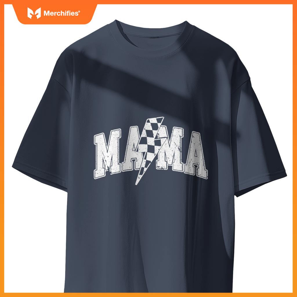 Mama Racing Car Family Matching Birthday Party Mors Day T-Shirt