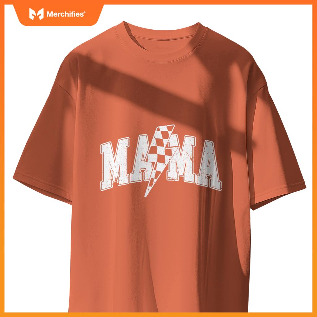 Mama Racing Car Family Matching Birthday Party Mors Day T-Shirt