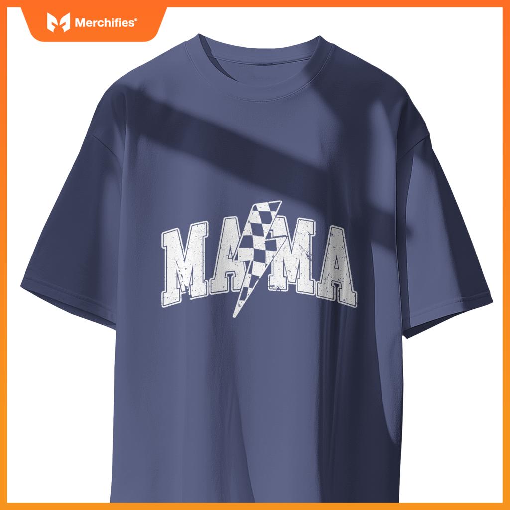 Mama Racing Car Family Matching Birthday Party Mors Day T-Shirt
