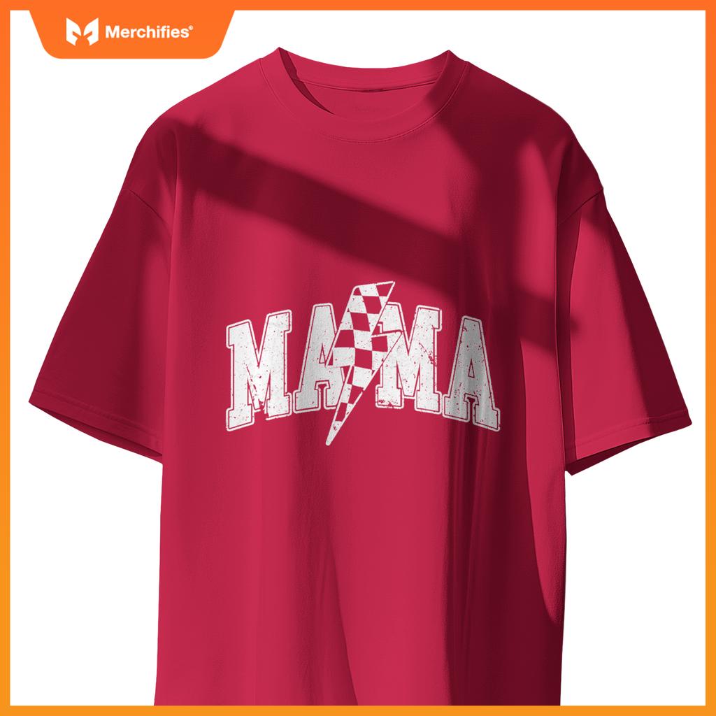 Mama Racing Car Family Matching Birthday Party Mors Day T-Shirt
