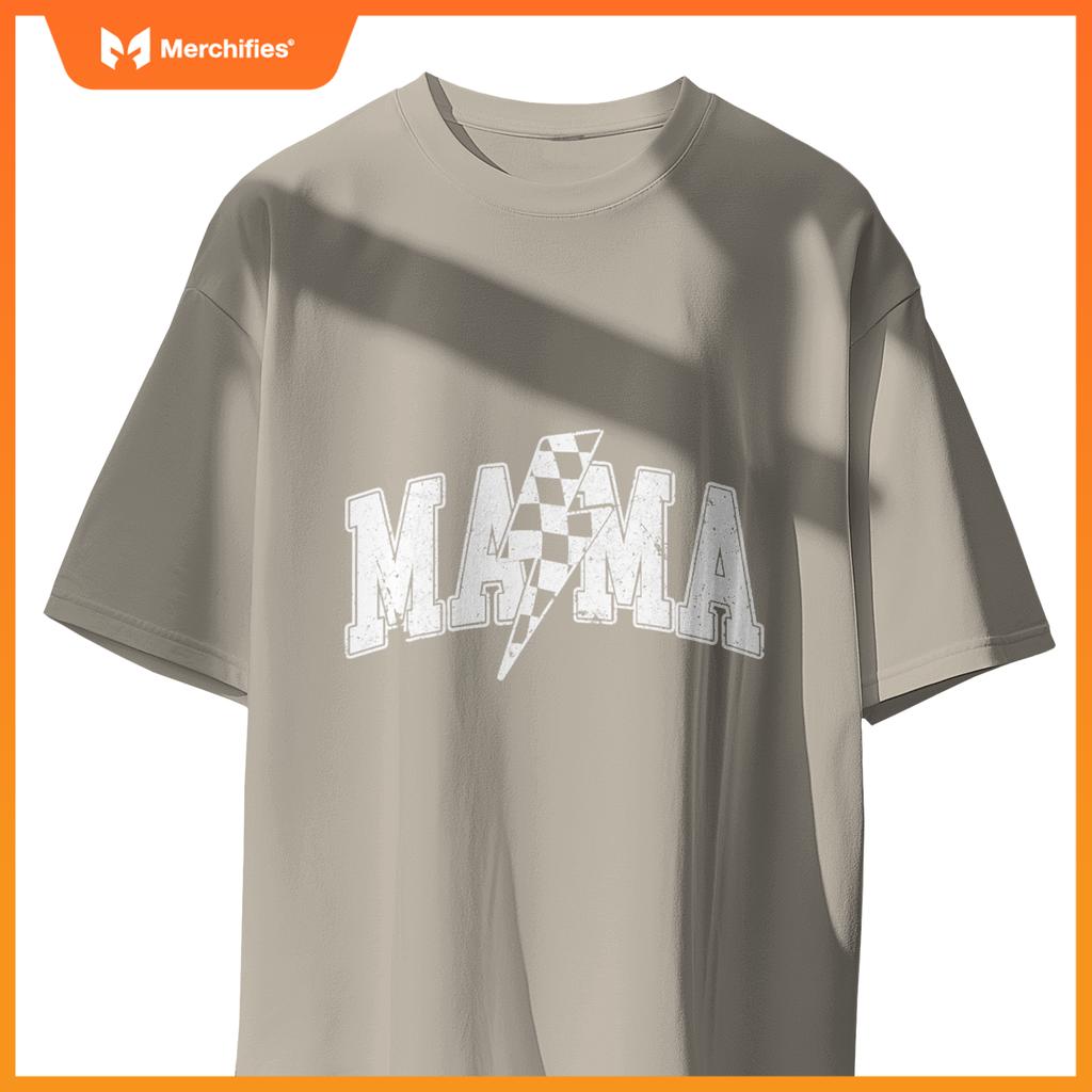 Mama Racing Car Family Matching Birthday Party Mors Day T-Shirt