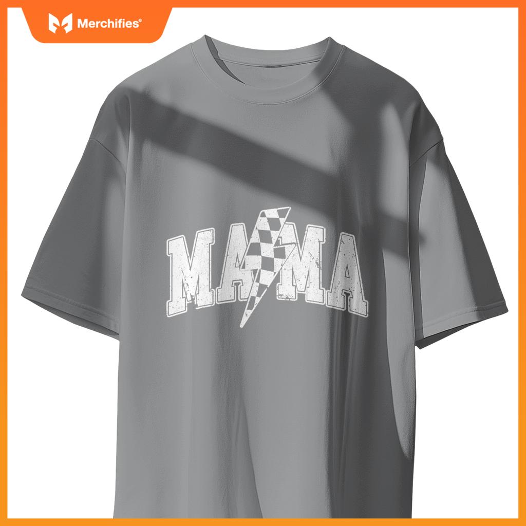 Mama Racing Car Family Matching Birthday Party Mors Day T-Shirt
