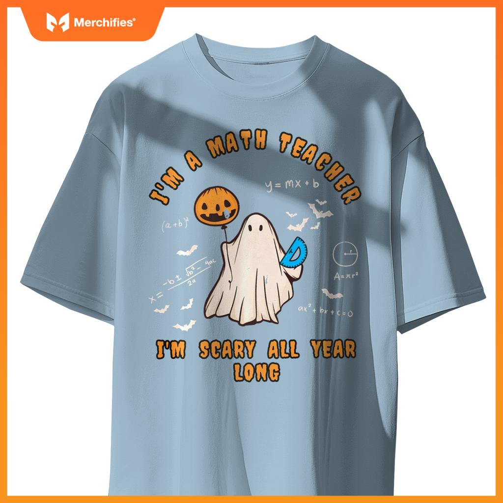 Math teacher scary all year long  halloween ghost teach