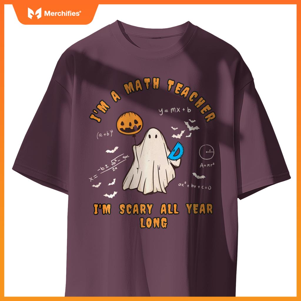 Math teacher scary all year long  halloween ghost teach