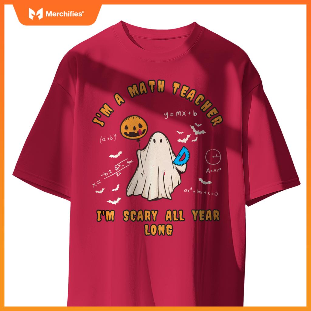 Math teacher scary all year long  halloween ghost teach