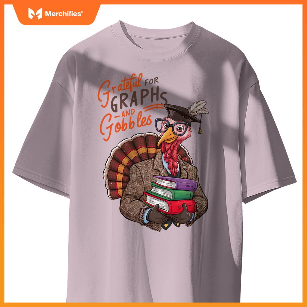 Math teacher thanksgiving grateful graphs
