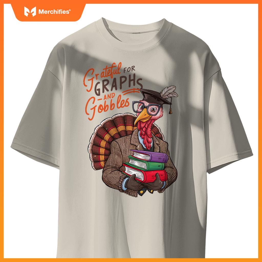 Math teacher thanksgiving grateful graphs
