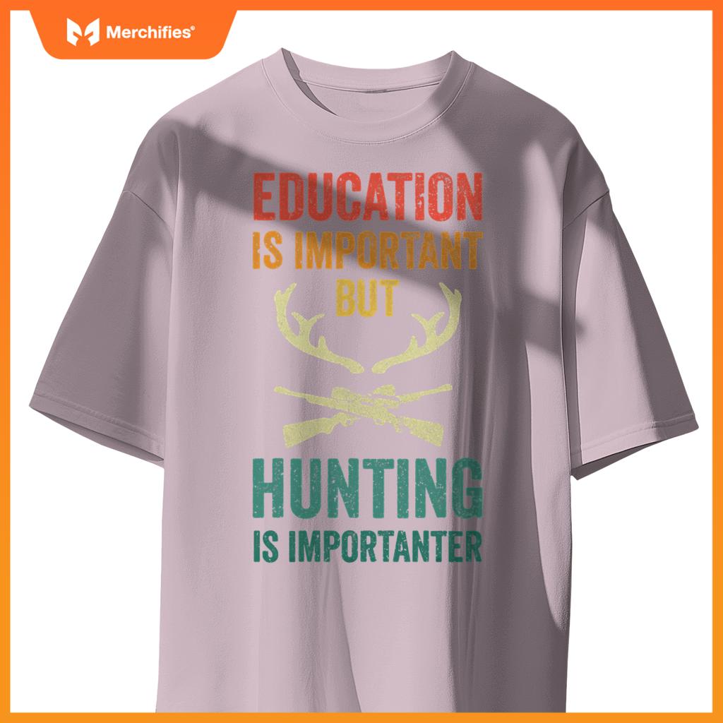 Men teacher hunting school is important deer hunter