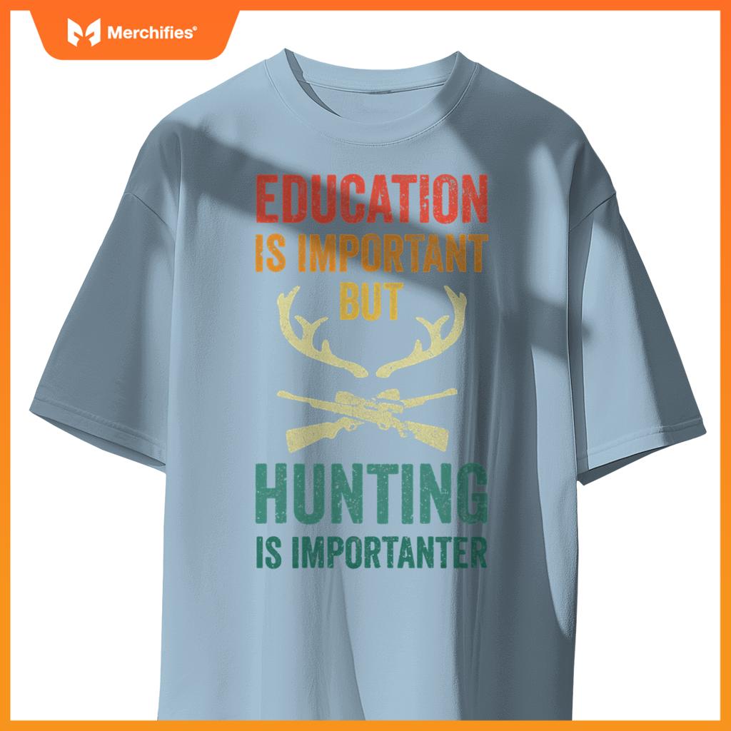 Men teacher hunting school is important deer hunter