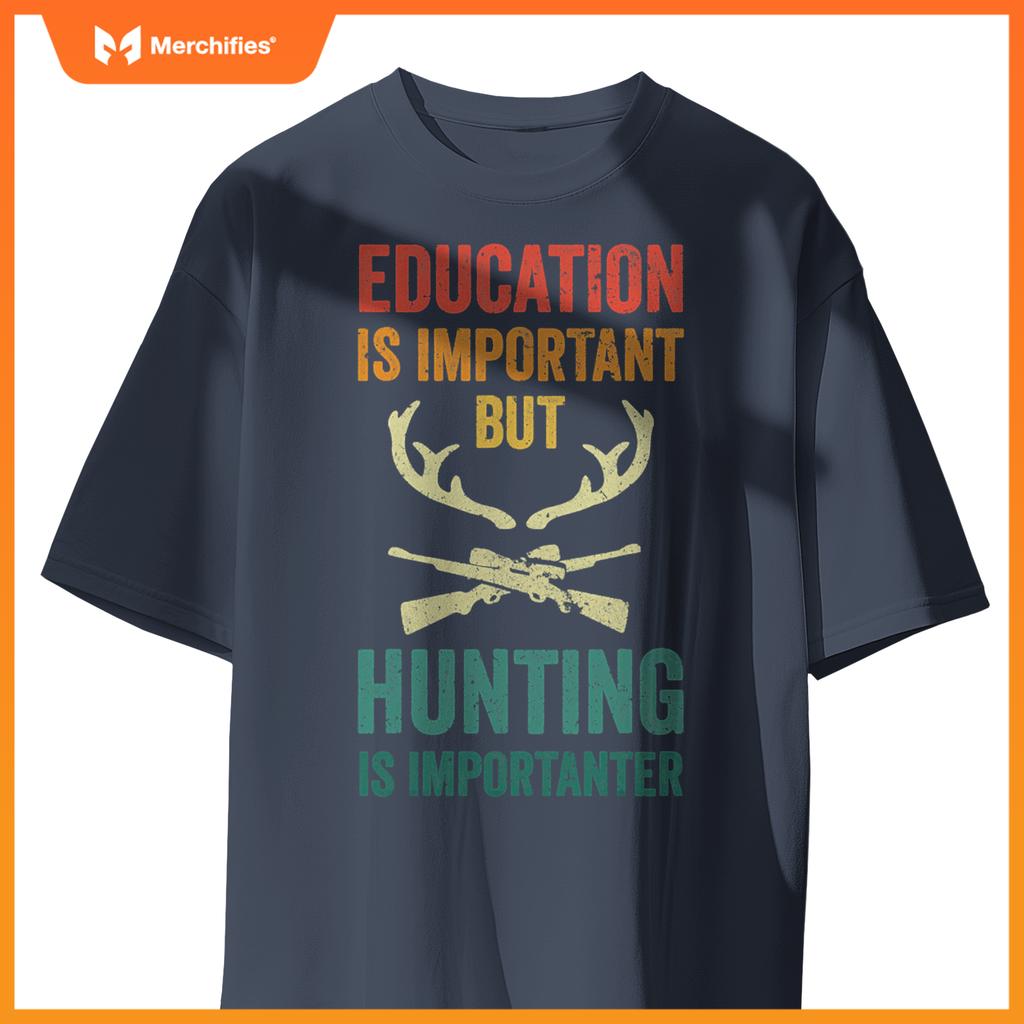Men teacher hunting school is important deer hunter