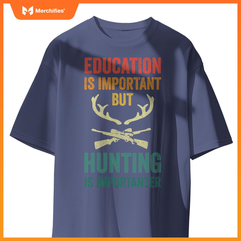 Men teacher hunting school is important deer hunter