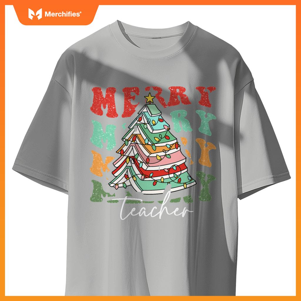 Merry teacher santa  pajama christmas holiday women