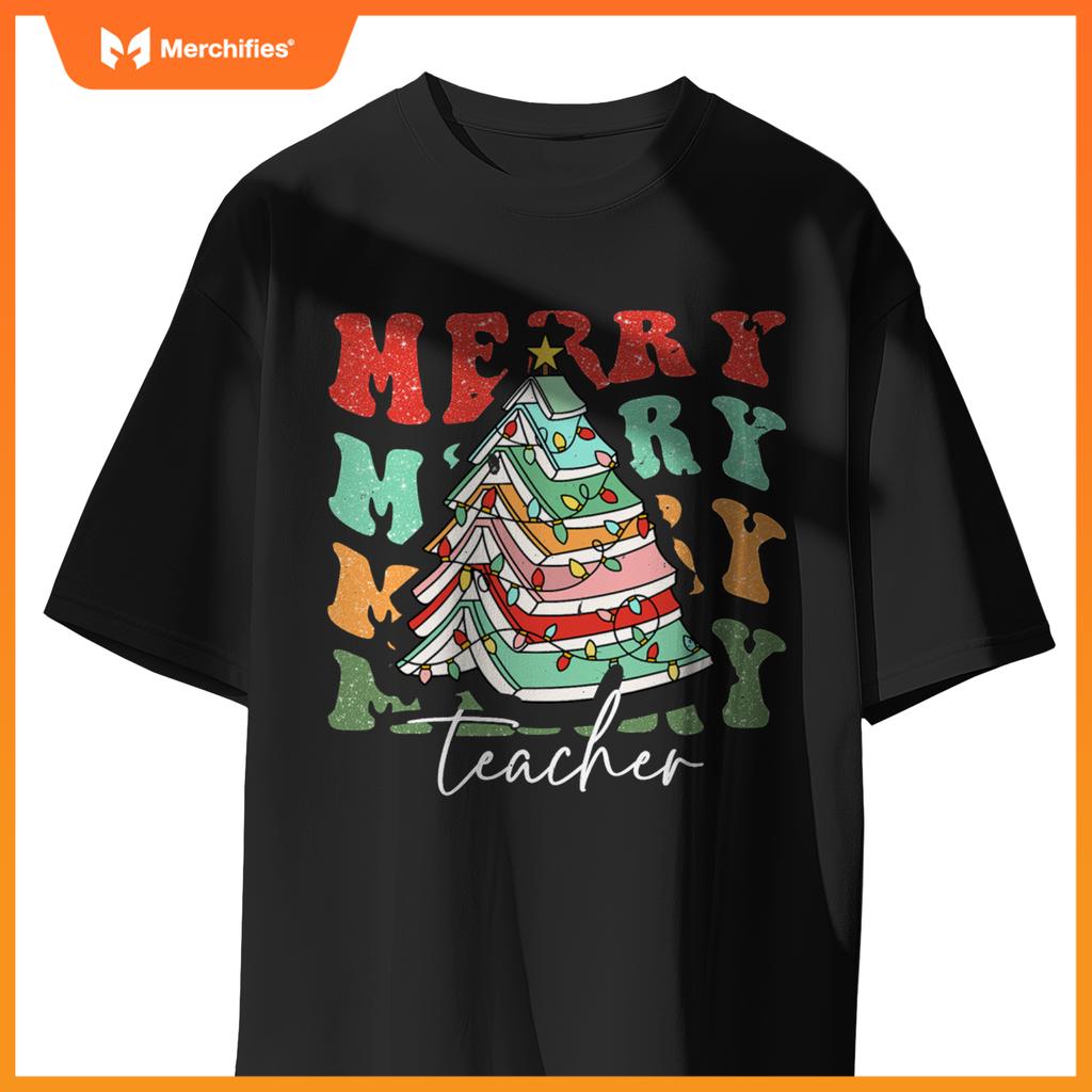 Merry teacher santa  pajama christmas holiday women