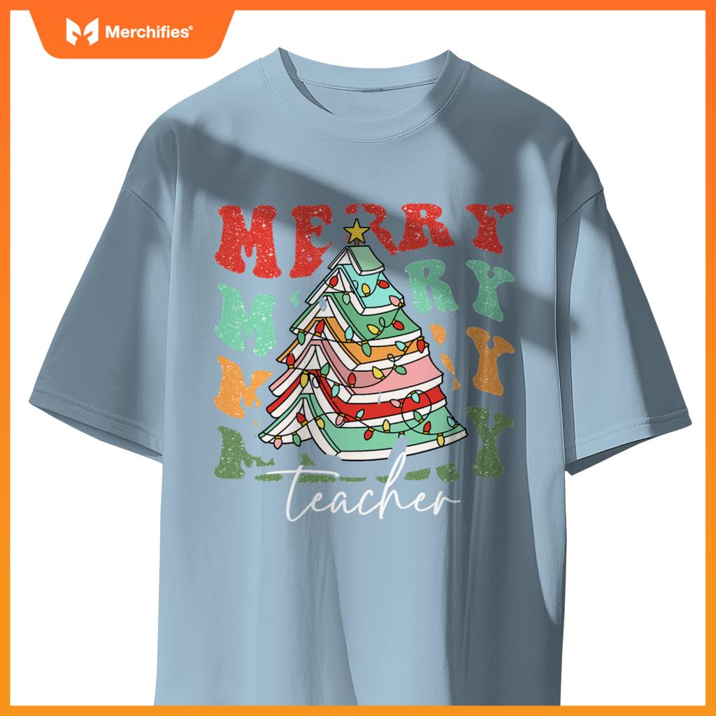 Merry teacher santa  pajama christmas holiday women