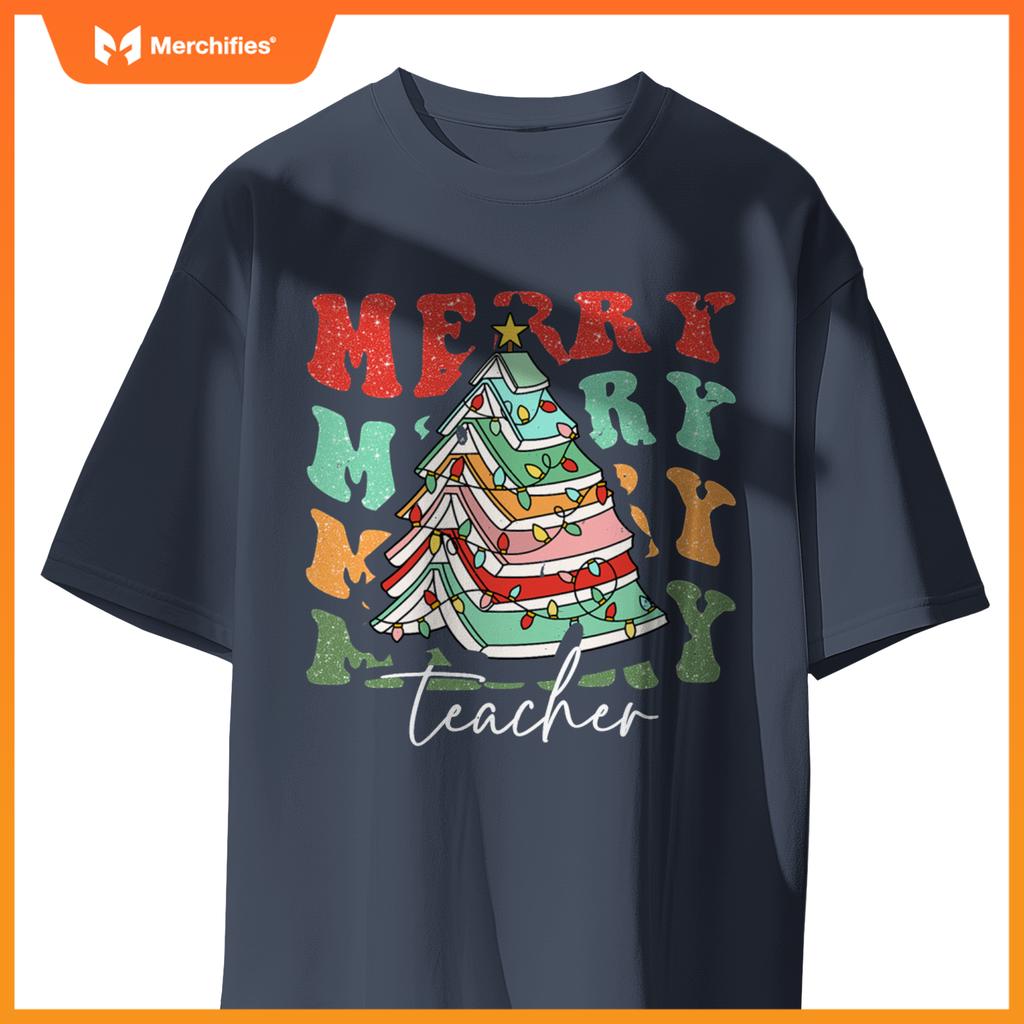 Merry teacher santa  pajama christmas holiday women