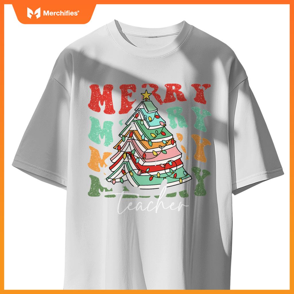 Merry teacher santa  pajama christmas holiday women