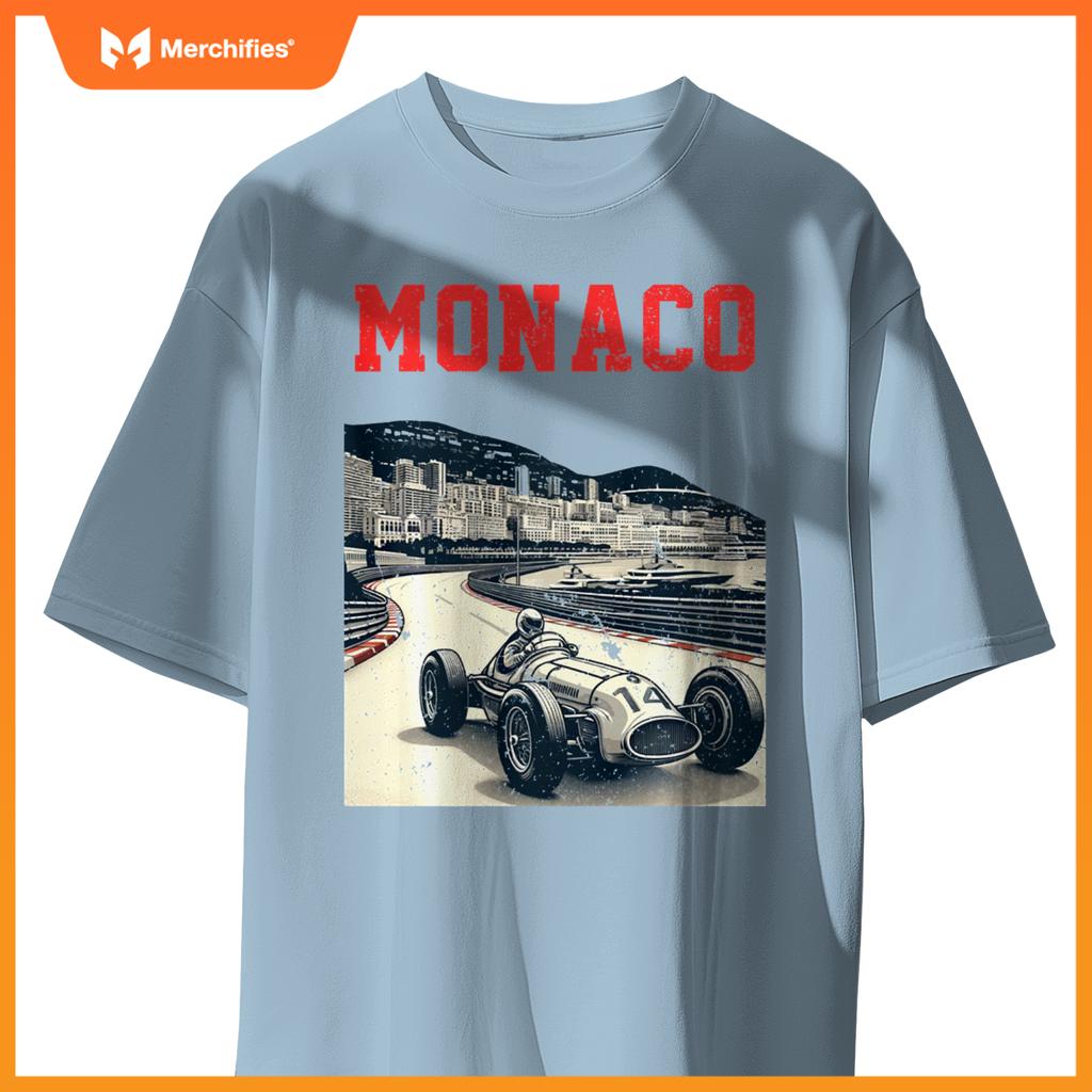 Mula Monaco City Monte Carlo Circuit Car Old Sweat T-Shirt