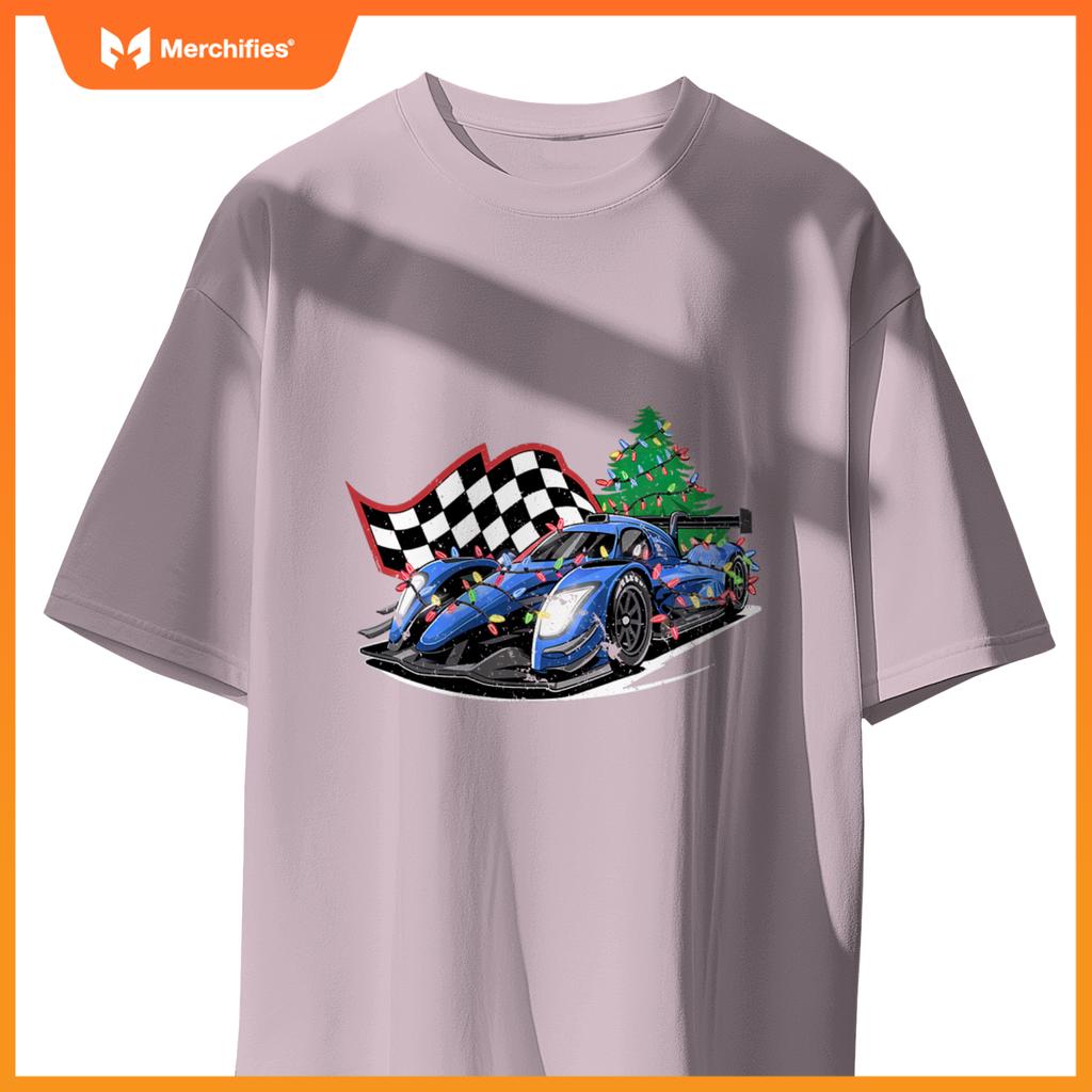 Mula Racecar Christmas Race Car Driver Racing Christmas T-Shirt
