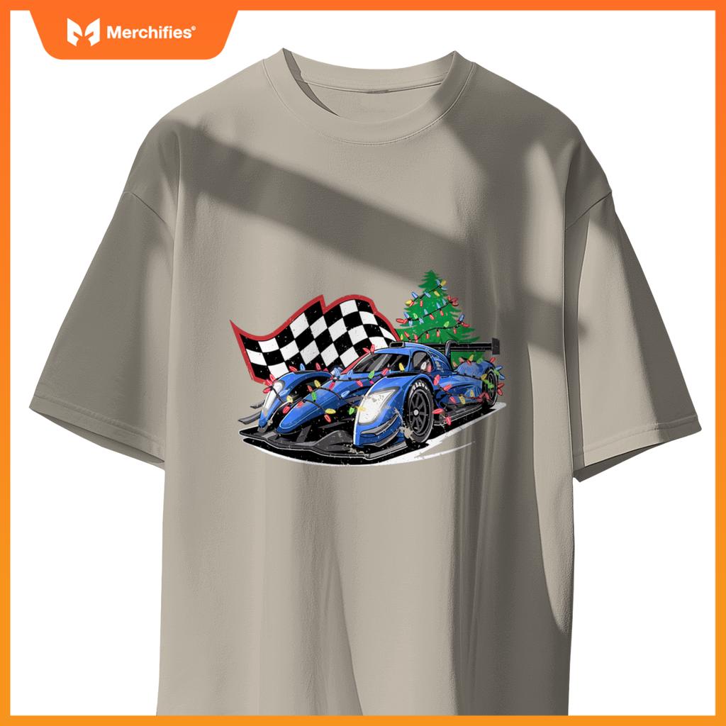 Mula Racecar Christmas Race Car Driver Racing Christmas T-Shirt